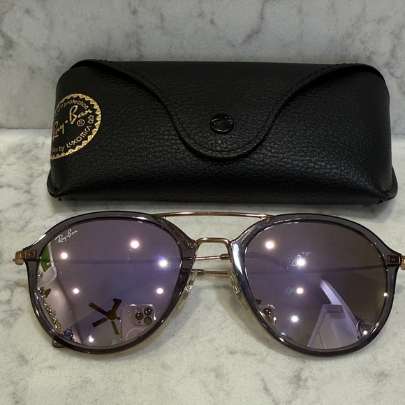 Ray-Ban Accessories - Ray-Ban Metallic Purple Sunglasses